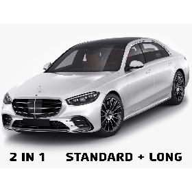 3D model Mercedes-Benz S-class 2021 AMG-line LWB and SWB